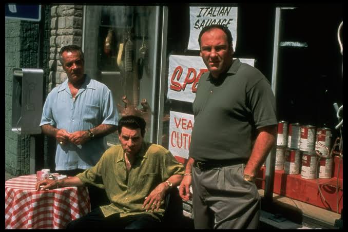 Tony & The Boys Outside Satriale's